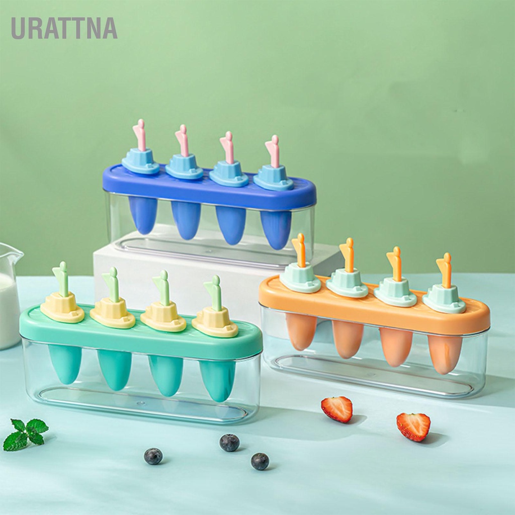 urattna-4-cavities-diy-ice-pop-mould-maker-โฮมเมดแม่พิมพ์ไอศกรีมแช่แข็งสำหรับเด็กผู้ใหญ่