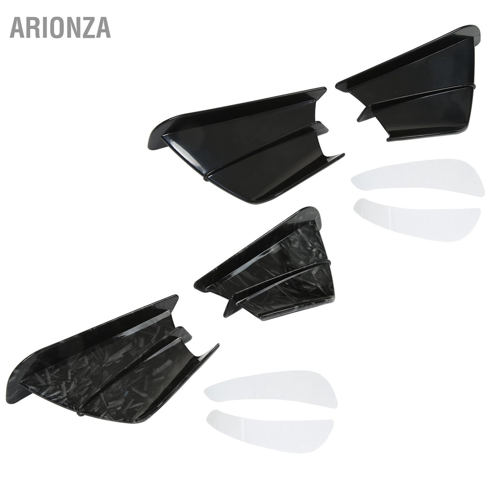 arionza-รถจักรยานยนต์สปอยเลอร์ด้านข้างด้านหน้า-fairing-aerodynamic-winglets-ปีกสำหรับ-ninja400-ninja250-z900-z1000