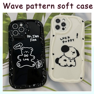 FOR IPHONE 15 6 6S 7 8 14 PLUS X XS XR 11 12 13 MINI MAX PRO dog Wave Case