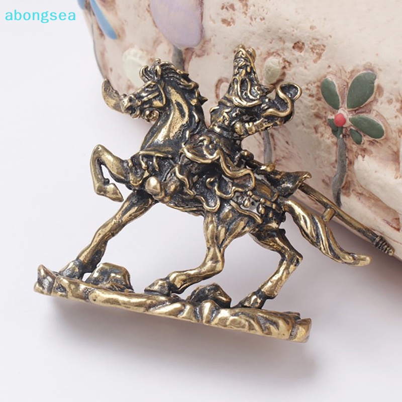 abongsea-รูปปั้นม้า-ทองเหลือง-สไตล์จีน-สําหรับตกแต่งบ้าน-ออฟฟิศ