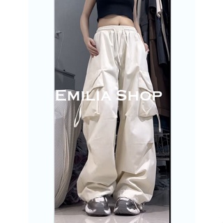 EMILIA SHOP กางเกงขายาว กางเกงเอวสูง ผู้หญิงสไตล์เกาหลี เสื้อผ้าแฟชั่นผู้หญิง y2k 2023 ใหม่ A20M07E 0602