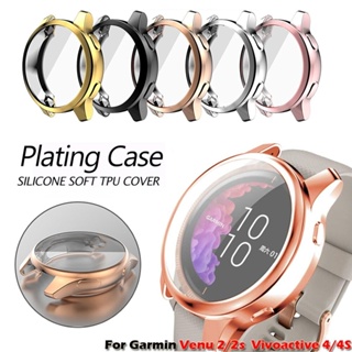 เคส TPU นิ่ม ป้องกันเต็มจอ สําหรับ Garmin Venu 2 2S Garmin Vivoactive 4S Vivoactive3