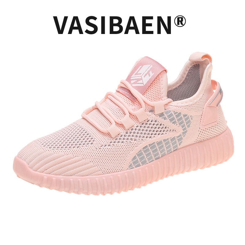 vasibaen-รองเท้าผ้าใบผู้หญิงตาข่ายทอแบบใหม่สไตล์หนังสือรองเท้าวิ่งพื้นนุ่ม