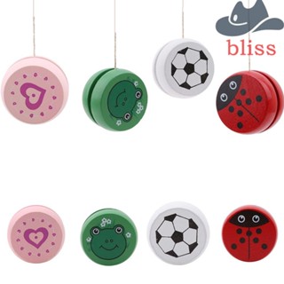 BLISS ของเล่นโยโย่ไม้ พิมพ์ลายสัตว์ แบบสร้างสรรค์ สําหรับเด็ก