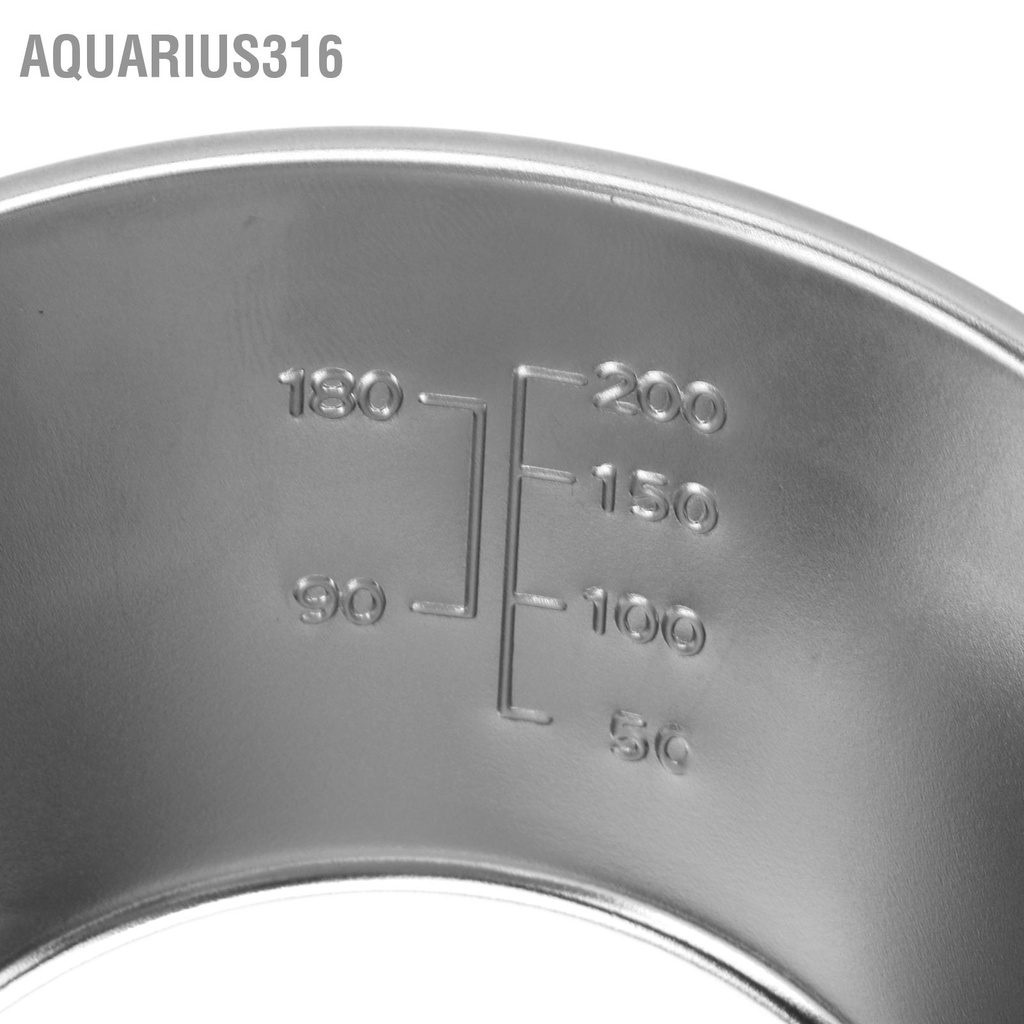 aquarius316-แก้วน้ําสเตนเลส-วางซ้อนกันได้-พร้อมสเกล-และด้ามจับ-310-มล-สําหรับตั้งแคมป์