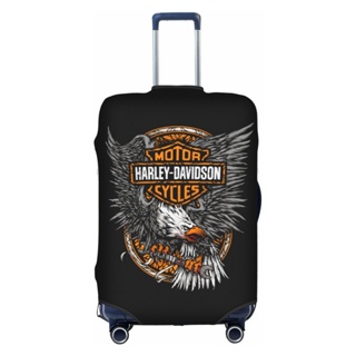 ผ้าคลุมกระเป๋าเดินทาง ผ้าสแปนเด็กซ์ แบบหนา ยืดหยุ่นสูง สําหรับ Harleys Davidson 18 24 28 32 นิ้ว