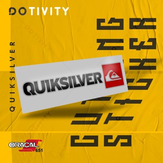 Quiksilver V10 สติกเกอร์ตัด 2 สี