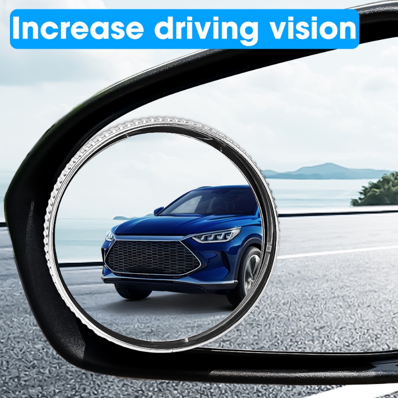 กระจกมองหลังนาโน-มุมกว้าง-ปรับได้-360-องศา-สําหรับรถยนต์-จํานวน-2-ชิ้น-กระจกนูน-หมุนได้-อุปกรณ์เสริมรถยนต์
