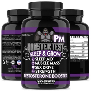 Monster Test Supplements - บรรเทาอาการปวดกล้ามเนื้อ เพิ่มความอดทน เสริมสุขภาพ ความแข็งแรง พลังงาน สําหรับผู้ชาย