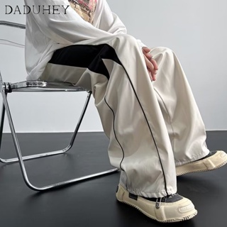 DaDuHey🔥 Mens and Womens 2023 American High Street Retro Hip Hop Straight Casual Pants Summer Fashion Brand and Thin Handsome Arrow Loose Cargo Pants Jogger Pants