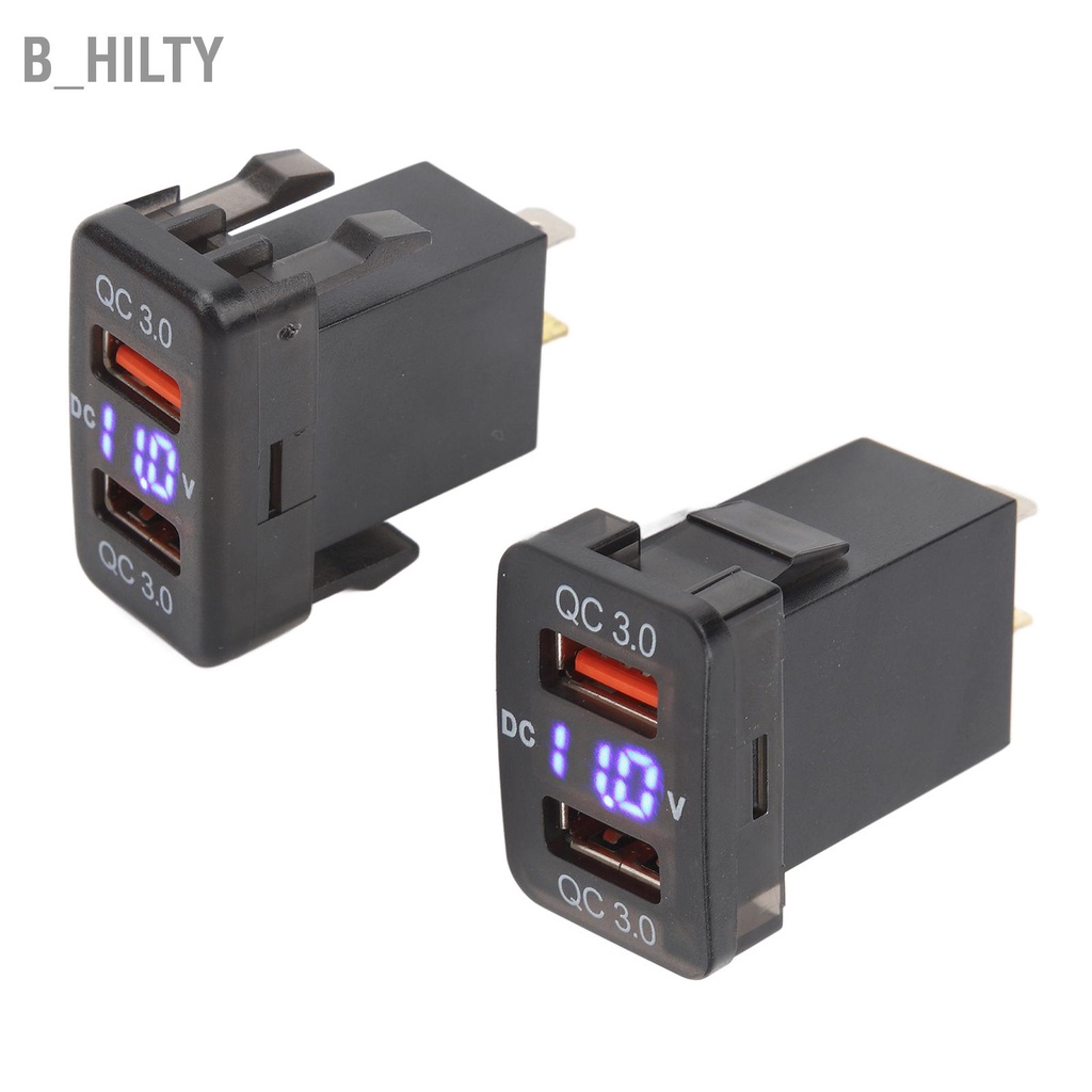 b-hilty-ช่องเสียบพอร์ตชาร์จ-usb-คู่-qc3-0-อะแดปเตอร์จ่ายไฟแบบชาร์จเร็วสำหรับ-fj-cruiser-fortuner-hilux-tacoma