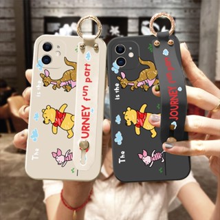 เคสไอโฟน iPhone 12 Pro Max 12 Mini เคสโทรศัพท์มือถือ ซิลิโคนนิ่ม กันกระแทก ลายการ์ตูนจิงโจ้น่ารัก พร้อมสายคล้องข้อมือ