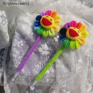[Brightnessdin1] ปากกาเจล ลายดอกทานตะวันน่ารัก สีดํา สไตล์เกาหลี สําหรับนักเรียน สํานักงาน