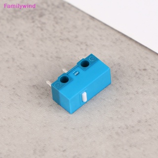Familywind&gt; สวิตช์ปุ่มกดเมาส์ไมโคร สีฟ้า สีขาว สีชมพู สีฟ้า สําหรับคอมพิวเตอร์