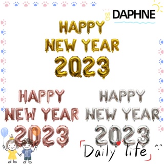 Daphne ลูกโป่งเป่าลม รูปตัวเลข และตัวอักษร Happy New Year 2023