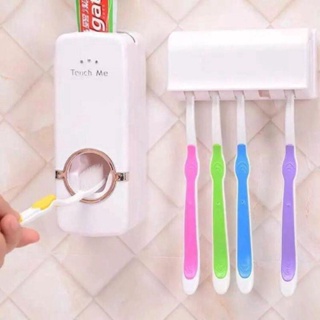 ส่งด่วน ชุดแขวนแปรงสีฟันอนามัย อุปกรณ์ที่บีบยาสีฟันอัตโนมัติ