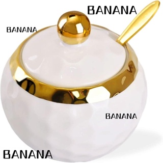 Banana1 ชามเซรามิค 3.95*3.75 นิ้ว ทําความสะอาดง่าย สีขาว สําหรับใส่เครื่องปรุง เกลือ กาแฟ บาร์