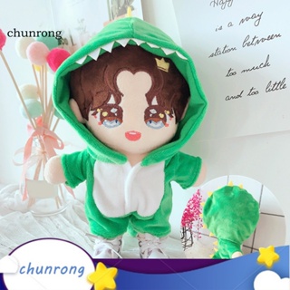 Chunrong ชุดเสื้อผ้าตุ๊กตา วันพีช ยืดหยุ่น น่ารัก สําหรับตุ๊กตาไอดอล 20 ซม.