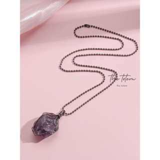 สร้อยคอ The Totem  Amethyst Necklace จี้พร้อมสร้อย