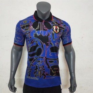 Defoot 24 Japan National Team Blue Special Edition Jersey เสื้อยืดโปโล แขนสั้น ลําลอง พลัสไซซ์ สําหรับผู้ชาย S-XX