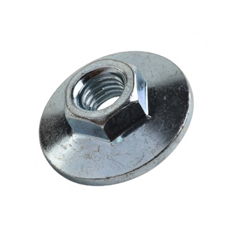 Angle Grinder Disc Nut Silver Flange Locking M14 Hexagon Metal Durable