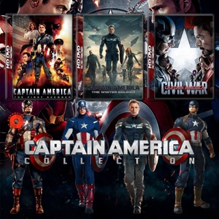 Blu-ray Captain America กัปตัน อเมริกา ภาค 1-3 Bluray หนัง มาสเตอร์ เสียงไทย (เสียง ไทย/อังกฤษ ซับ ไทย/อังกฤษ) Blu-ray