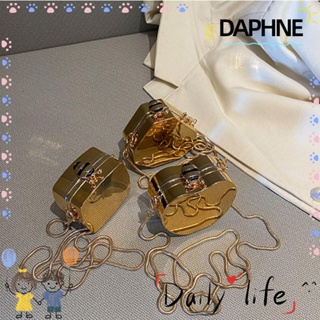 Daphne กระเป๋าถือ กระเป๋าสะพายไหล่ สะพายข้าง อะคริลิค สีพื้น ความจุสูง สําหรับเด็กผู้หญิง