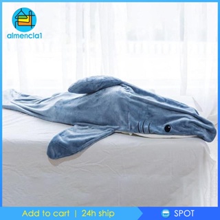 [Almencla1] ผ้าห่มคอสเพลย์ ลายฉลาม น้ําหนักเบา 190 ซม. สําหรับผู้ใหญ่