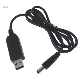 Char สายเคเบิลพาวเวอร์ QC3 0 USB เป็น 9V 5 5x2 5 มม. สําหรับเราเตอร์ไร้สาย ไฟ LED ลําโพง