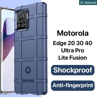 เคสกันกระแทก Motorola Edge 40 30 20 Pro Ultra Lite Fusion Neo Case ปกป้องหน้าจอ ป้องกันลายนิ้วมือ ปกป้องกล้อง TPU ฮาร์ด นุ่ม ซิลิโคน moto Edge 4g 5g