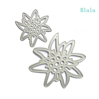 Blala แผ่นแม่แบบโลหะ ฉลุลายนูน รูปดอกไม้ สําหรับตกแต่งสมุดภาพ อัลบั้มรูป DIY
