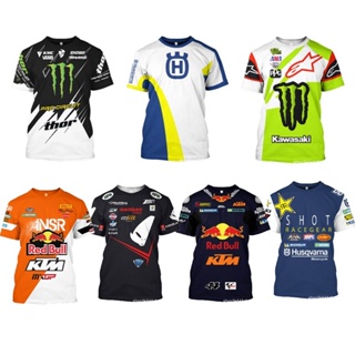 2022 F1 ใหม่ KTM MOTO GP RED BULL เสื้อยืดแขนสั้น แห้งเร็ว สําหรับผู้ชาย