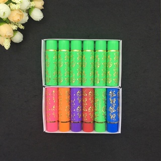 Spot second hair# Popular Fashion cross-border butterfly color-changing lip balm color tube butterfly color-changing lipstick 6 colors/12 colors mixed a box of 8cc