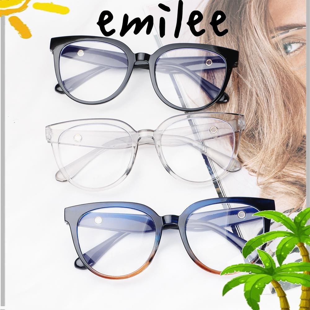 emilee-แว่นตา-ป้องกันแสงสีฟ้า-แบบพกพา-สไตล์วินเทจ-กรอบเบาพิเศษ-สําหรับคอมพิวเตอร์