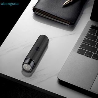Abongsea มีดโกนหนวดไฟฟ้า ขนาดเล็ก แบบพกพา ชาร์จ USB สําหรับผู้ชาย ใช้ในบ้าน เดินทาง