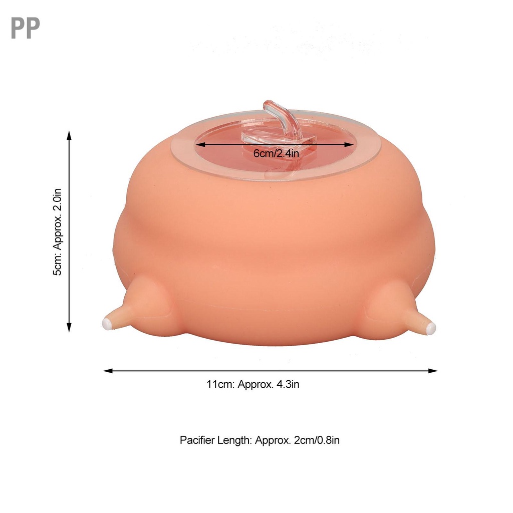 pp-ชามป้อนนมลูกสุนัข-200-มล-จำลองสถานีพยาบาลลูกสุนัขป้อนจุกนมพร้อมถ้วยดูดสำหรับลูกสุนัขหลายตัวสีชมพู