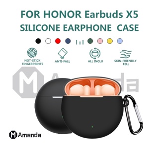 RY01 FOR HONOR Earbuds X5 CASE / LCHSE X5S CASE TWS case Silicone Case Cover  series Dust-proof Protective Case for Earbuds X5  / LCHSE X5S