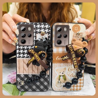 soft case Cartoon Phone Case For HTC U23 Pro/U23 phone case silicone Dirt-resistant protective case Bear bracelet