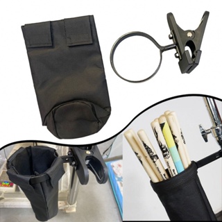 New Arrival~Premium Drumstick Bag Durable Oxford Cloth Holder Waterproof Steel Fixture Black