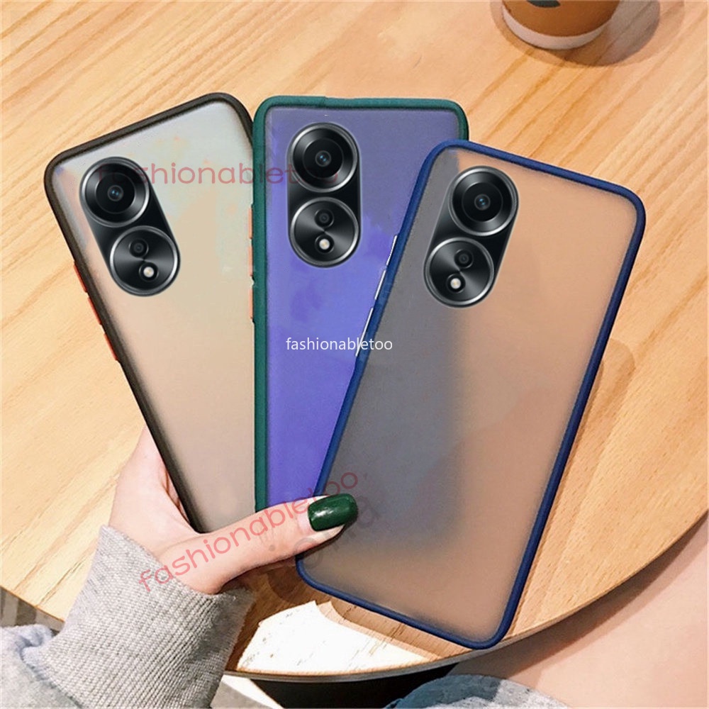 สําหรับ Oppo A60 A 60 OppoA60 CPH2631 Matte ผิวรู ้ สึกซิลิโคนโปร ่ งใส ...