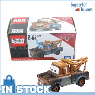 [ของแท้] Tomica Takara Tomy Disney Movie Pixar Cars 2 C-04 Tow-Mater Diecast Toy VX418931