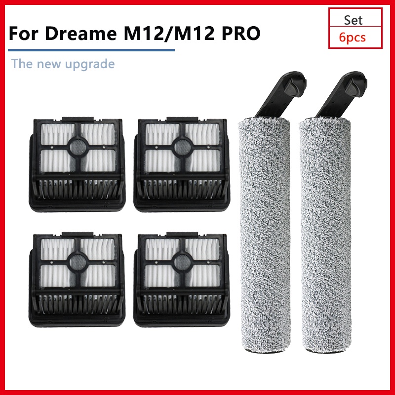 Xiaomi Dreame H12 M12 M12 PRO หุ่นยนต์ดูดฝุ่น อุปกรณ์เสริมแปรงลูกกลิ้ง ...