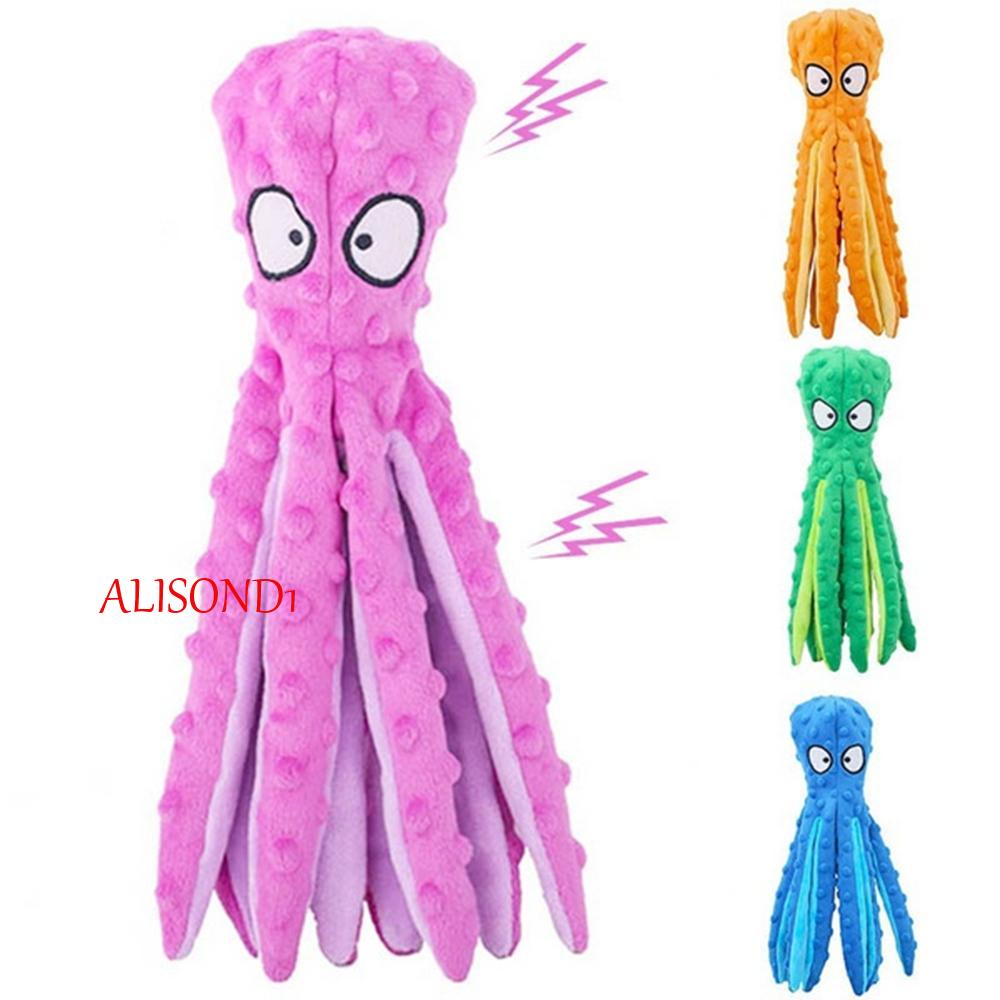 alisond1-ของเล่นสุนัข-ทนทาน-ปลาหมึก-สําหรับสุนัข-ลูกสุนัข-เครื่องมือทําความสะอาดฟัน-เคี้ยว-สิ่งของ-มีเสียง-ผลิตภัณฑ์สําหรับสัตว์เลี้ยง