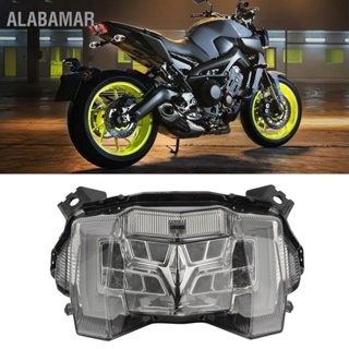 ALABAMAR รถจักรยานยนต์ LED ไฟท้าย Smoky เลนส์ ความสว่างสูงเหมาะสำหรับ Yamaha MT-09/FZ-09 2017-2020