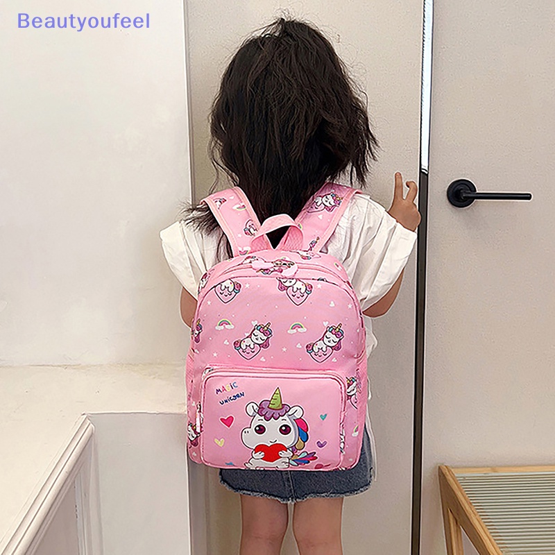 beautyoufeel-กระเป๋าเป้สะพายหลัง-กระเป๋านักเรียน-พิมพ์ลายการ์ตูน-ความจุสูง-สําหรับเด็กประถม