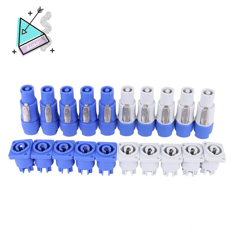 อะแดปเตอร์แผงปลั๊กแชสซี PowerCON Type A NAC3FCA+NAC3MPA-1 10 ชุด ...