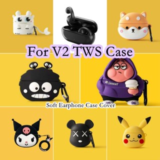 【ส่วนลด】เคสหูฟัง แบบนิ่ม ลายการ์ตูน สําหรับ V2 TWS V2 TWS