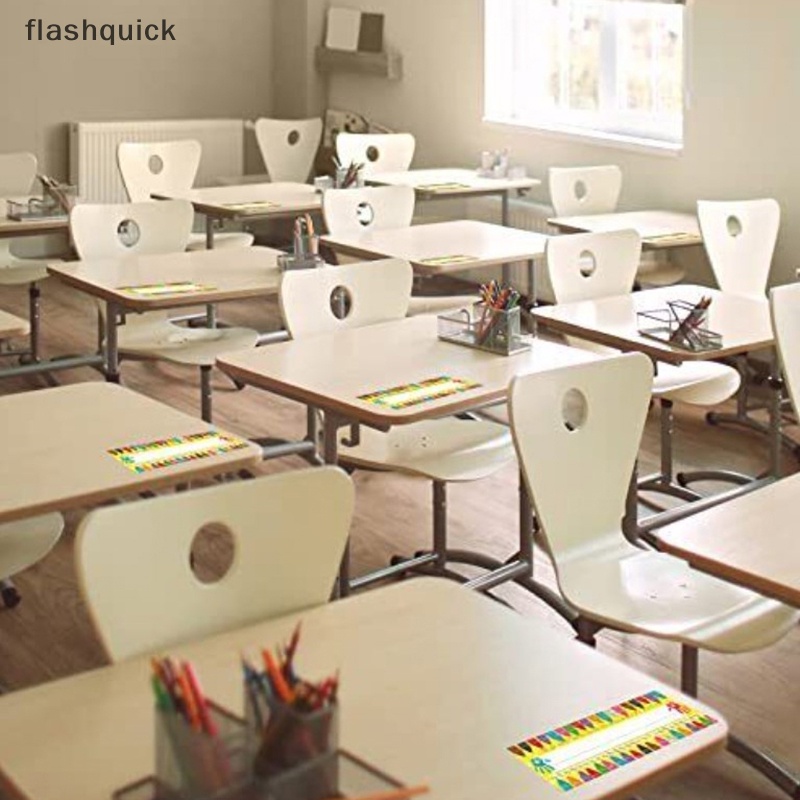 flashquick-60-ชิ้น-ป้ายชื่อห้องเรียน-ป้ายชื่อแบน-ห้องเรียน-นักเรียน-โต๊ะเรียน-อุปกรณ์การสอน-ย้อนกลับไปโรงเรียน-ตกแต่งดี