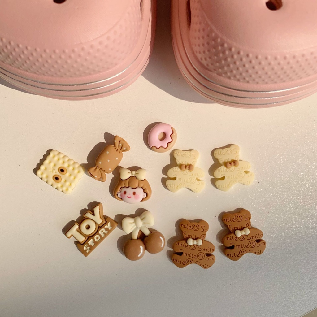 Crocs Jibbitz Silver Crystal DIY Set Shoes Charm Button | Shopee Thailand