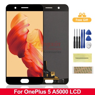 หน้าจอสัมผัสดิจิทัล LCD AMOLED 5.5 นิ้ว สําหรับ Oneplus 5 A5000 OnePlus5 1+ 5